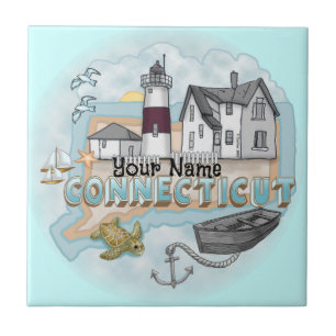 Cerâmica Azulejo de farol de Connecticut