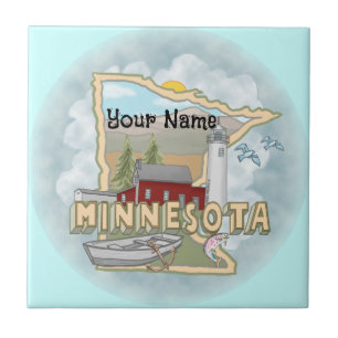 Cerâmica Azulejo de Farol de Minnesota