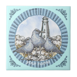 Cerâmica Azulejo de farol guia