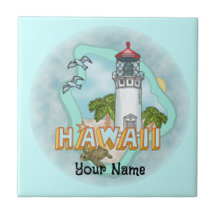 Cerâmica Azulejo de Farol Hawaii