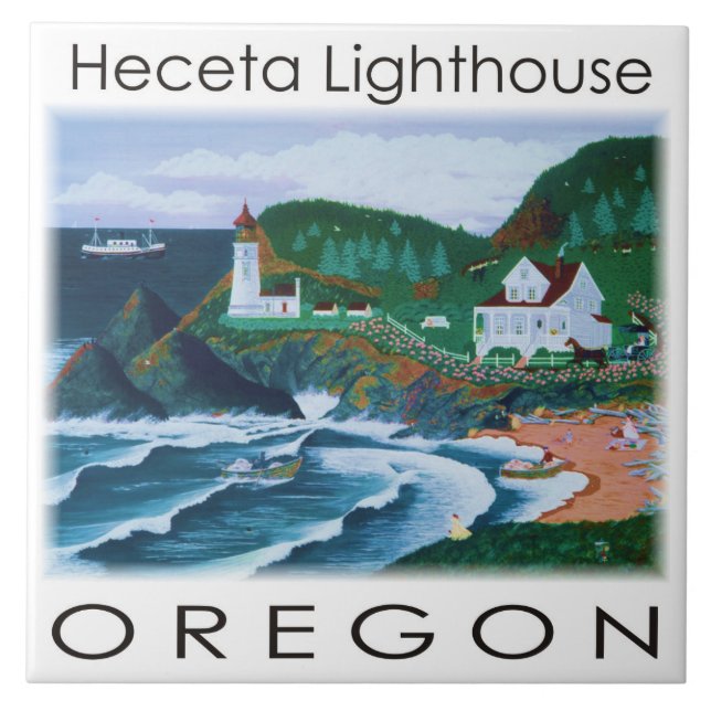 Cerâmica Azulejo de farol Heceta (Frente)