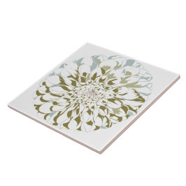 Cerâmica Azulejo de flor de dália