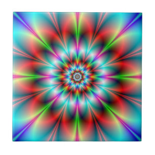 Cerâmica Azulejo de Flor Duplo