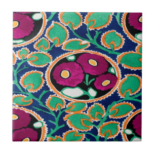 Cerâmica azulejo de flores de deco de arte