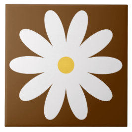 Cerâmica azulejo de flores retrógrado dos anos 60