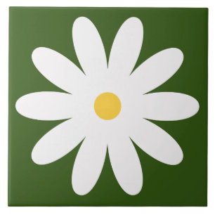 Cerâmica azulejo de flores retrógrado dos anos 60