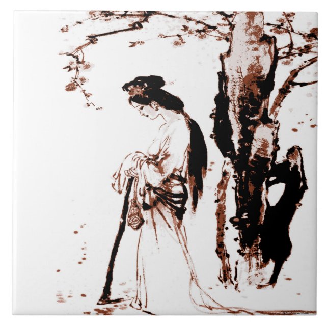 Cerâmica Azulejo de Folhas (Frente)