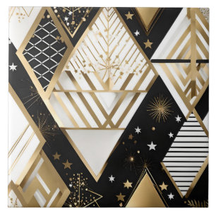 Cerâmica azulejo de formas geométricas de natal