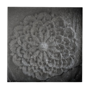Cerâmica Azulejo de Fotografia de Pedra Gravada em Mandala