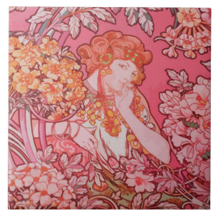 Cerâmica Azulejo de Fotografias Cerâmicas Art Nouveau desig