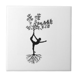 Cerâmica Azulejo de Fotos Cerâmicas do Yoga Pose Tree