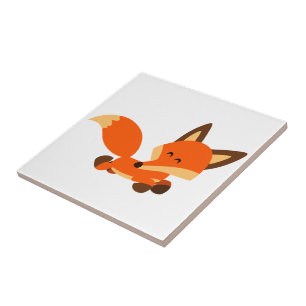 Cerâmica Azulejo de Fox de Cartoon de Frota Cura