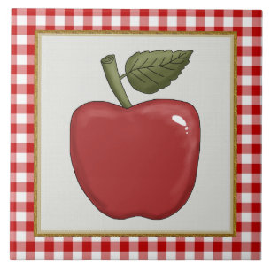 Cerâmica azulejo de Fruta da Caricatura da Apple ou da Rest