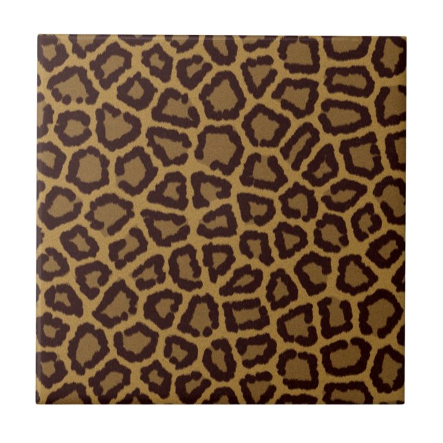 Cerâmica Azulejo de fundo com peles de leopardo (Frente)