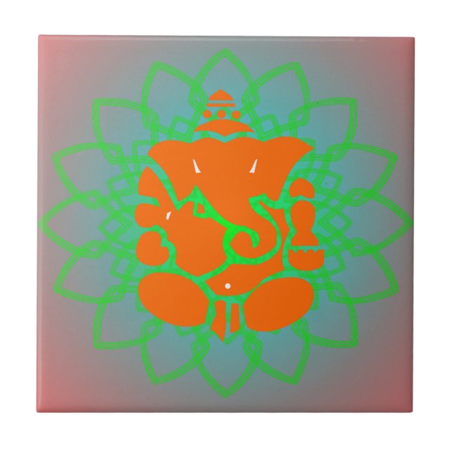 Cerâmica Azulejo de Ganesh (Frente)