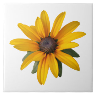 Cerâmica Azulejo de grande porte, cerâmico amarelo-flor