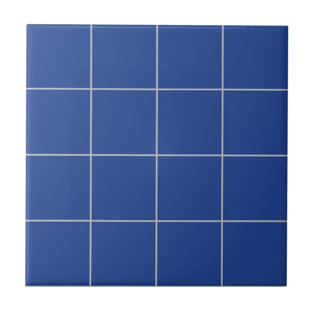 Cerâmica Azulejo de Grelha Real Azul (Frente)