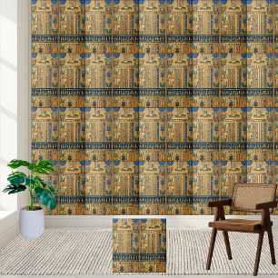 Cerâmica Azulejo de Hieroglifos Egípcios Regais