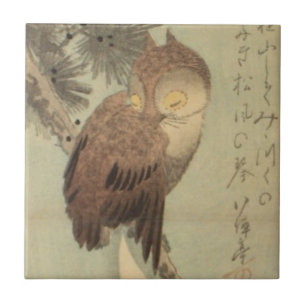 Cerâmica Azulejo de Ichiryusai Hiroshige