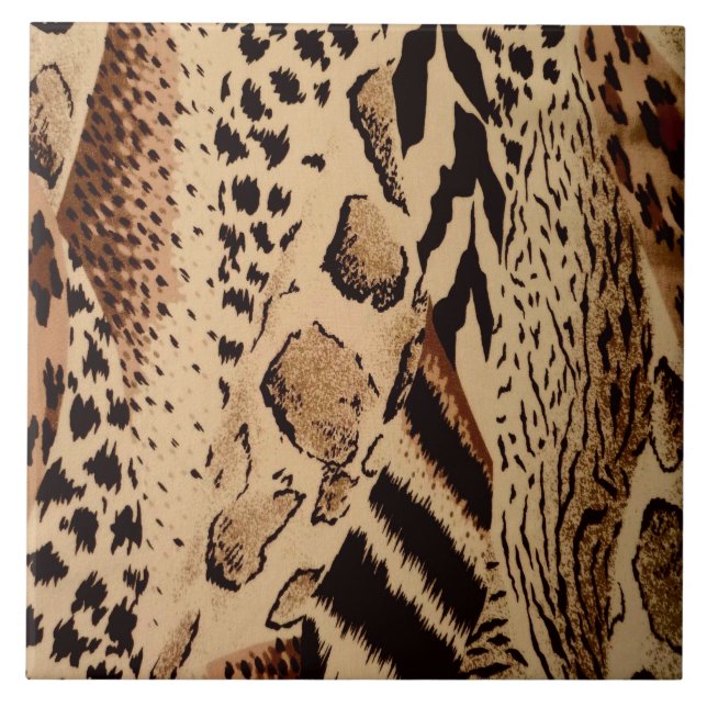 Cerâmica Azulejo de Impressão Animal Safari (Frente)