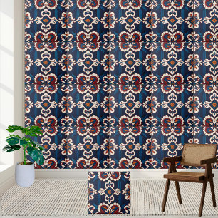 Cerâmica Azulejo de inspiração escandinava com padrão flora