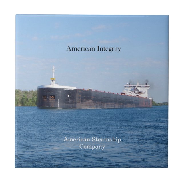 Cerâmica Azulejo de Integridade Americana (Frente)