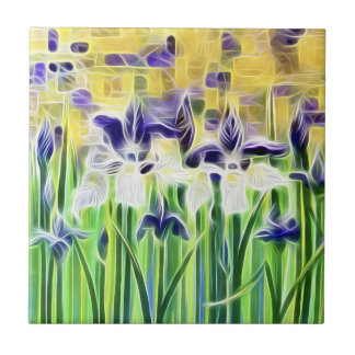 Cerâmica Azulejo de Íris Abstrato
