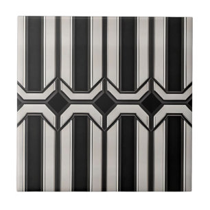 Cerâmica Azulejo de Linhas de Diamante Art Deco