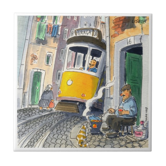 Cerâmica azulejo de Lisboa 01 do azulejo de Lisboa (Frente)