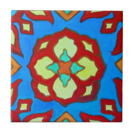 Cerâmica Azulejo de Lotus da ilha de Catalina do papai noel