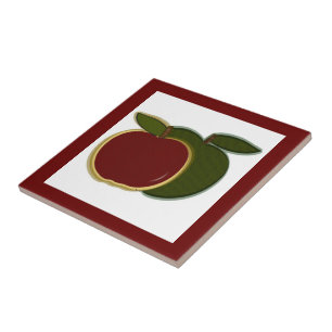 Cerâmica Azulejo de Maçãs do País (cranberry)