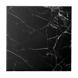 Cerâmica Azulejo de mármore preto