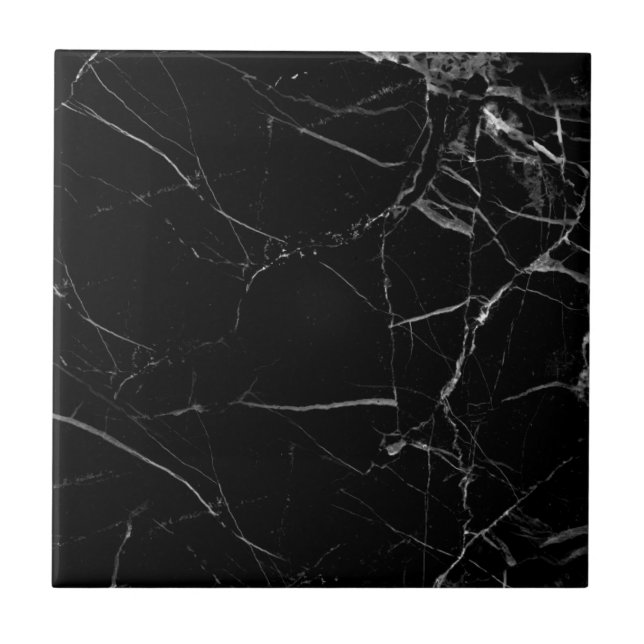 Cerâmica Azulejo de mármore preto (Frente)