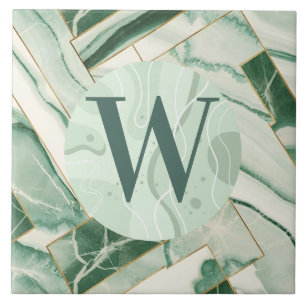 Cerâmica Azulejo de Mármore Verde Claro