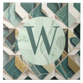 Cerâmica Azulejo de Mármore Verde Claro