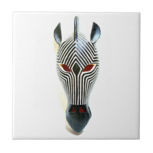 Cerâmica azulejo de máscara zebra