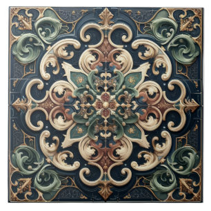 Cerâmica Azulejo de Maximalismo Tradicional Opulsivo