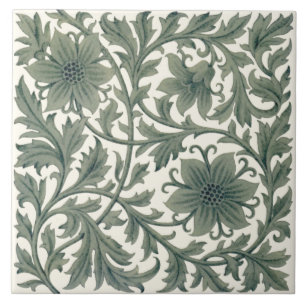 Cerâmica Azulejo de Minton Wm Morris na Cream