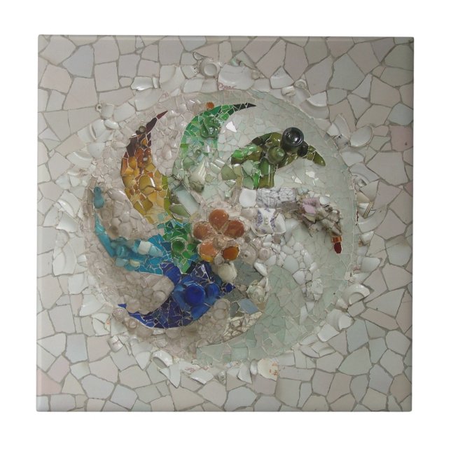 Cerâmica Azulejo de mosaico de Gaudi (Frente)