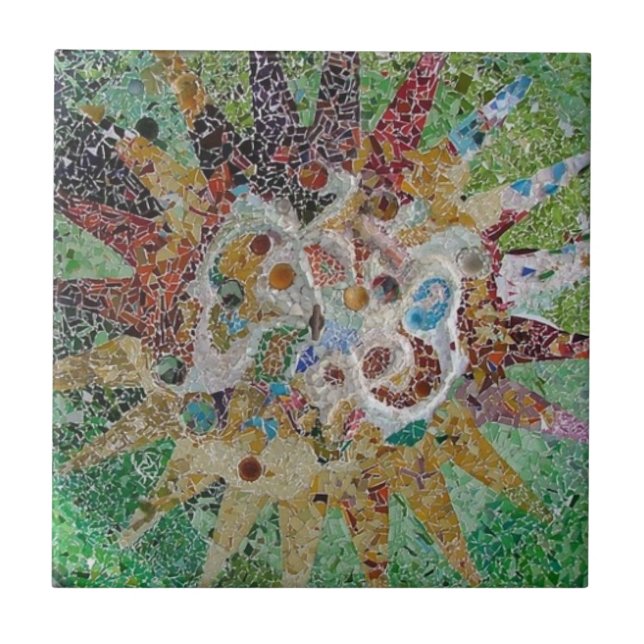 Cerâmica Azulejo de mosaico de Gaudi (Frente)