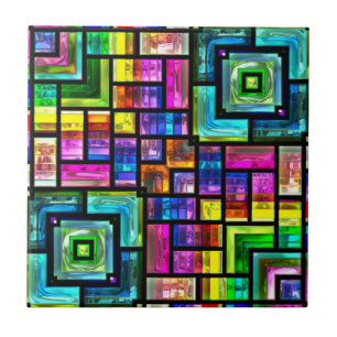 Cerâmica azulejo de mosaicos colorido