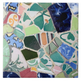 Cerâmica Azulejo de mosaicos de Guell do parque