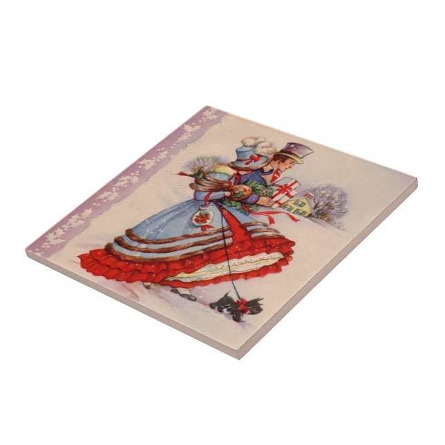 Cerâmica Azulejo de Natal Comprado e Movido (Lateral)