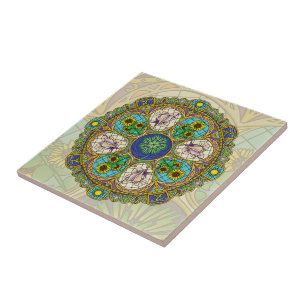 Cerâmica Azulejo de Nouveau do verão