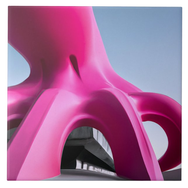 Cerâmica Azulejo de Octo-Arquitetura Rosa (Frente)