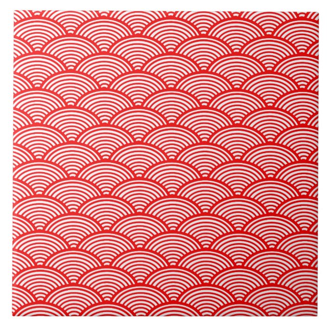 Cerâmica azulejo de onda de sol (Frente)