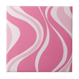 Cerâmica Azulejo de Ondas Rosa