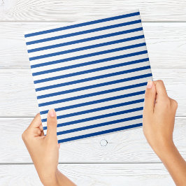 Cerâmica Azulejo de padrão de faixa azul e branca moderna