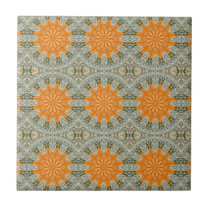 Cerâmica azulejo de padrão de ouro complexo