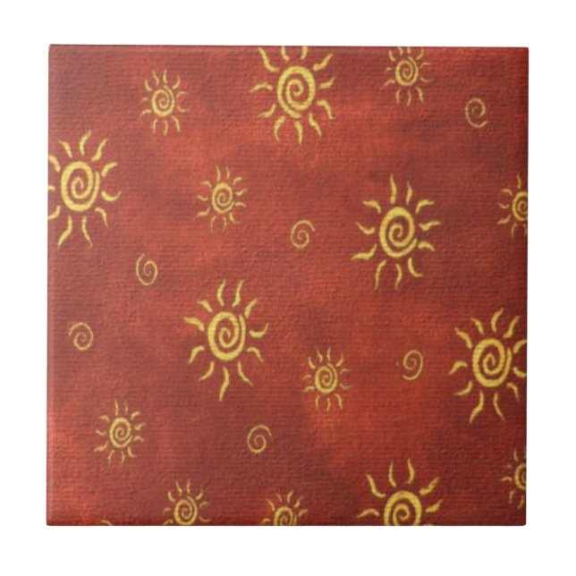 Cerâmica Azulejo de padrão do estilo sudoeste (Frente)